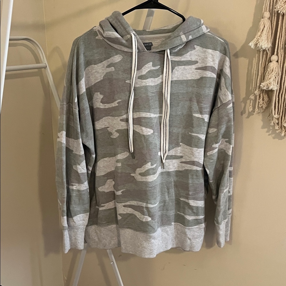 Aerie Gray Hoodie with Drawstrings